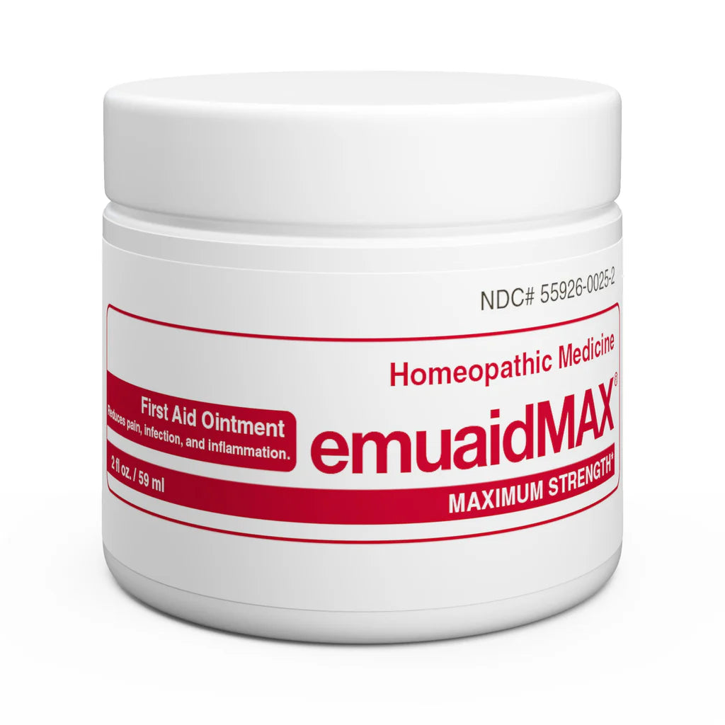 emuaid EMUAIDMAX Ointment for Itchy Skin, Maximum Strength Treatment for Athlete's Foot, Psoriasis, Jock Itch, Rash, Eczema, Cold Sores, Blisters, and Yeast Infection 2oz
